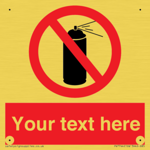 Custom prohibition no aerosol